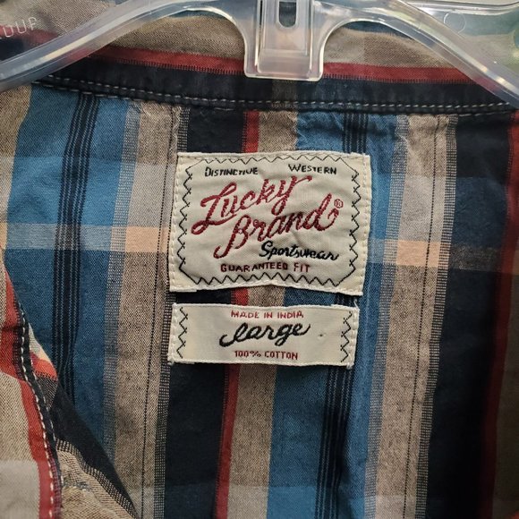 Lucky Brand pearl snap shirt - Picture 4 of 5